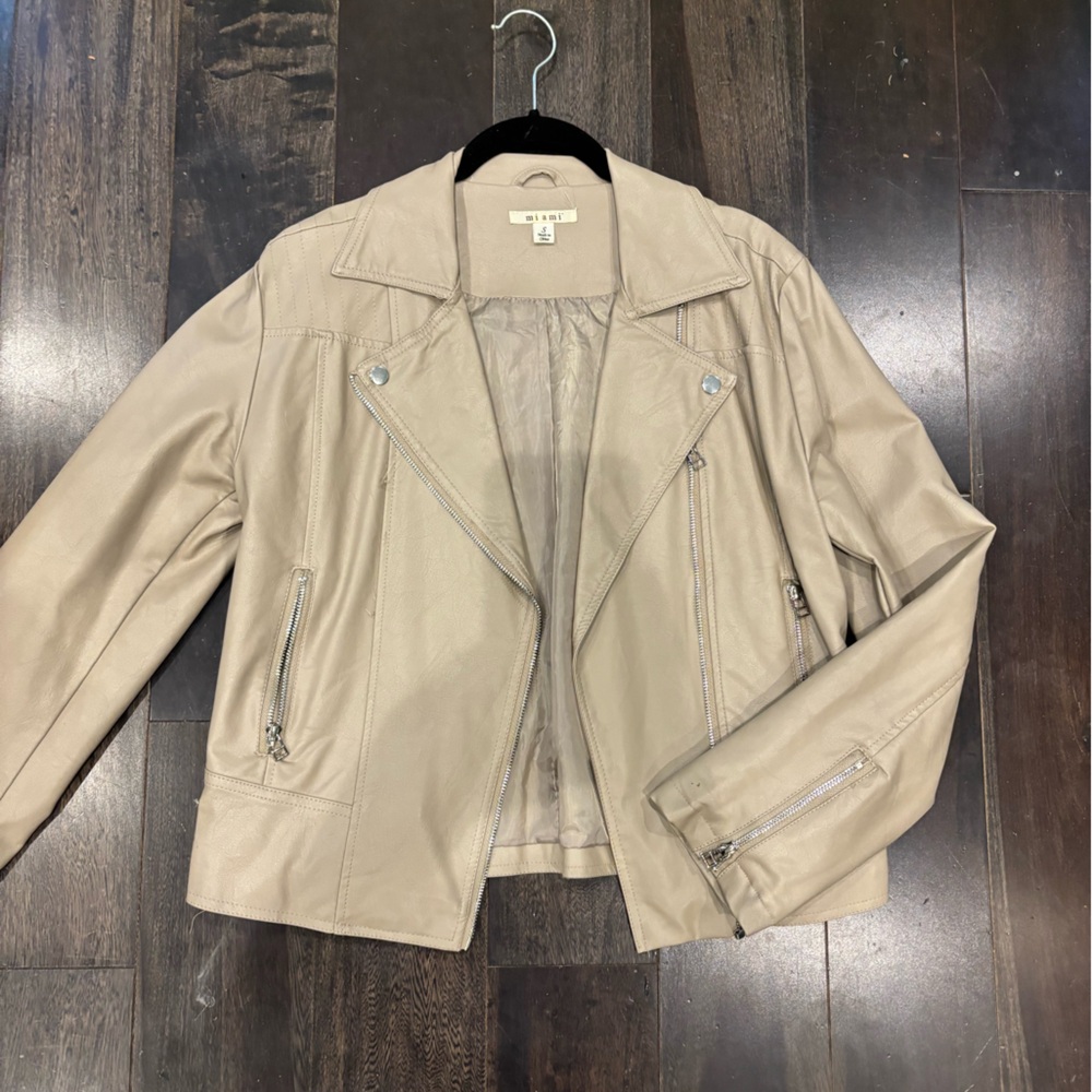 Tan Moto Jacket